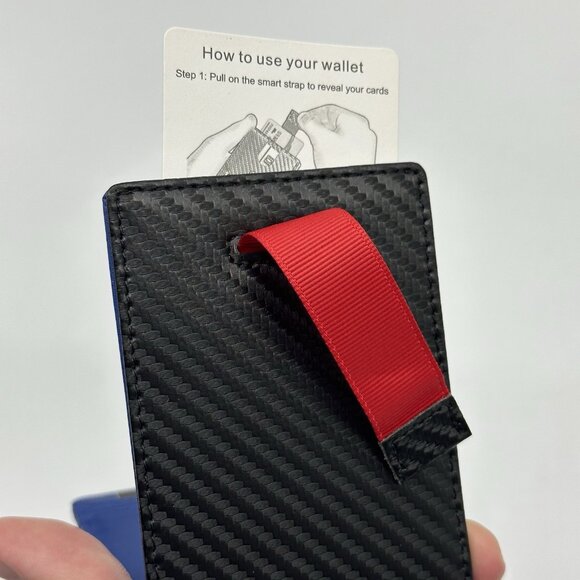 Suavell Ocean Stone Pilot Leather Slim Bi-Fold Wallet for Men RFID Money Clip - Picture 11 of 15